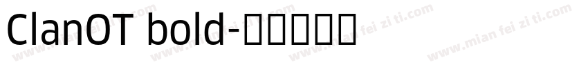 ClanOT bold字体转换